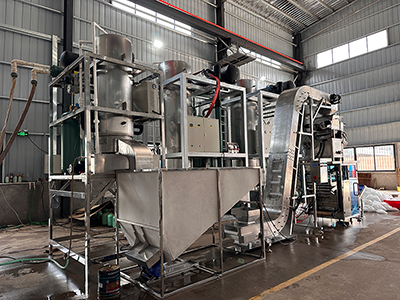 Ice Packaging Machine with 2 Head Linear Weigher, SK-L520